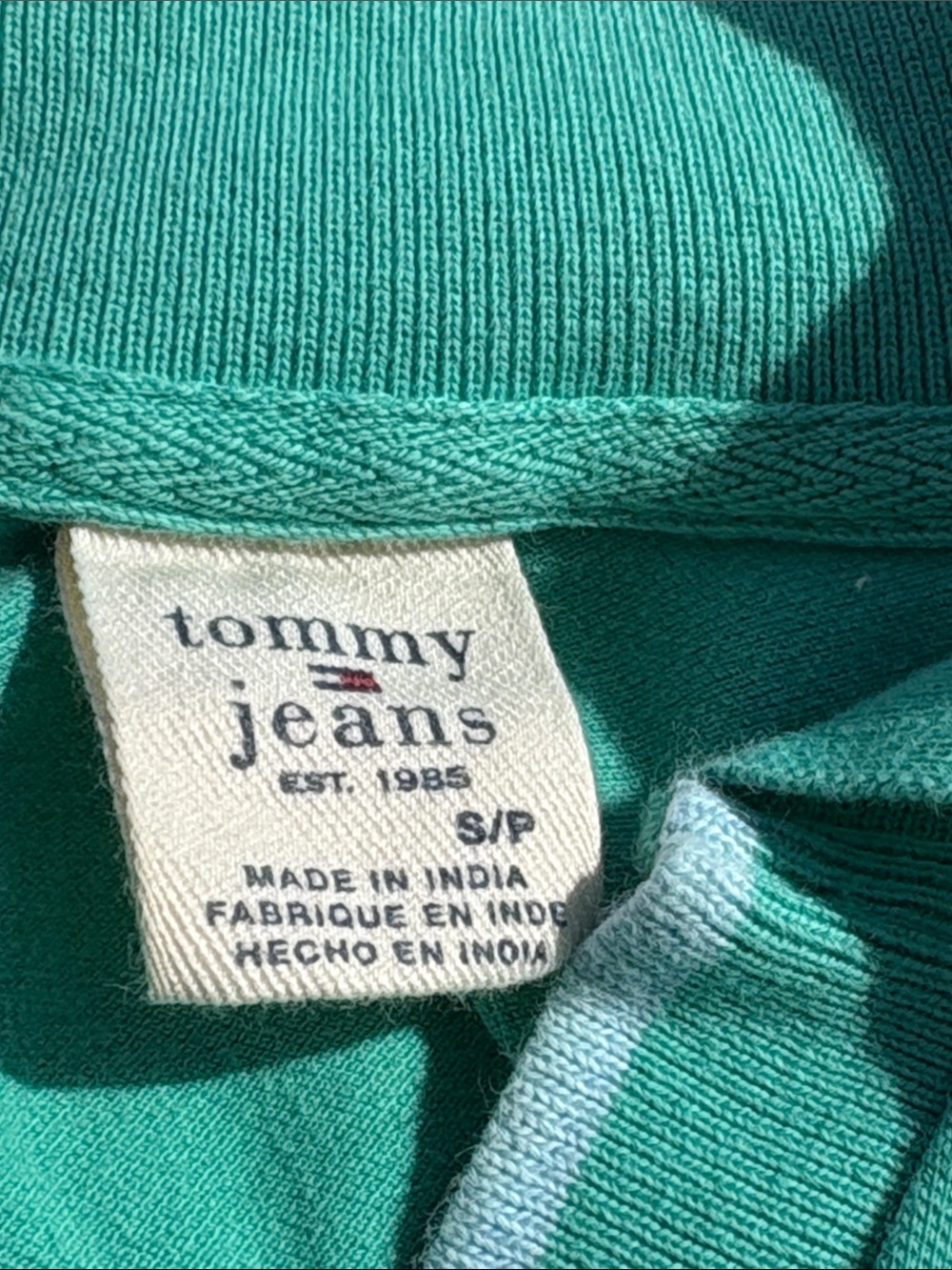 2004 Y2K Tommy Hilfiger tommy jeans Mint Green Short-Sleeve Polo Tank Top - Picture 4 of 6